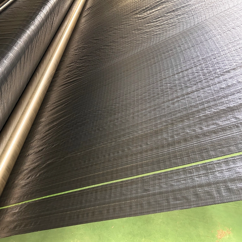 Black flat yarn woven geotextile to prevent soil erosion ls